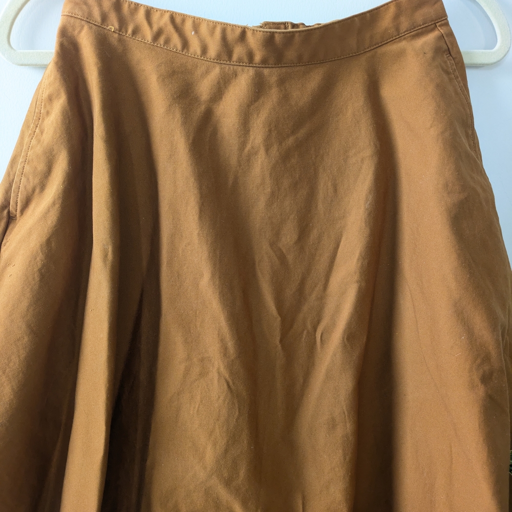 Uniqlo Elegant Tan Women's A Line Skirt - Picture 2 of 5